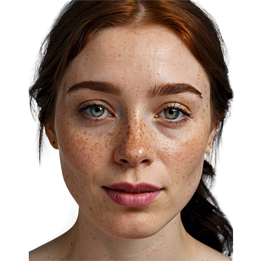 Freckles Beauty Portrait Png Tro