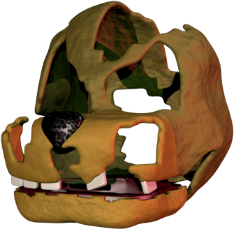 Fredbear Animatronic Head Damaged