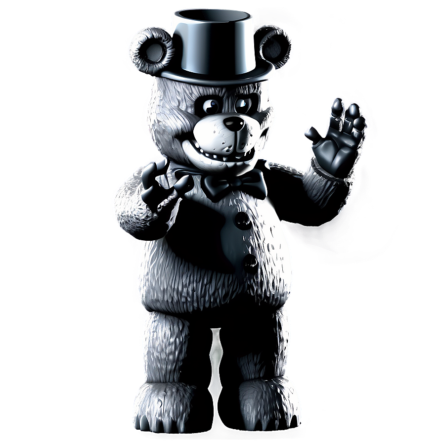 Freddy Fazbear Black And White Png Pxm37