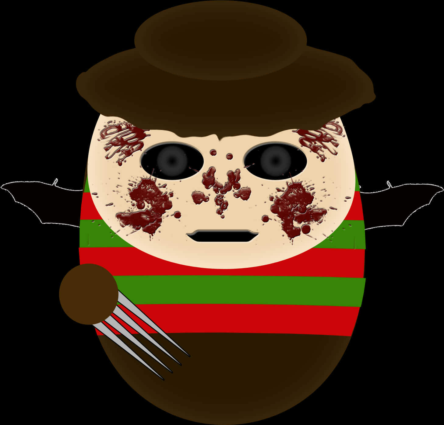 Freddy Krueger Cartoon Portrait