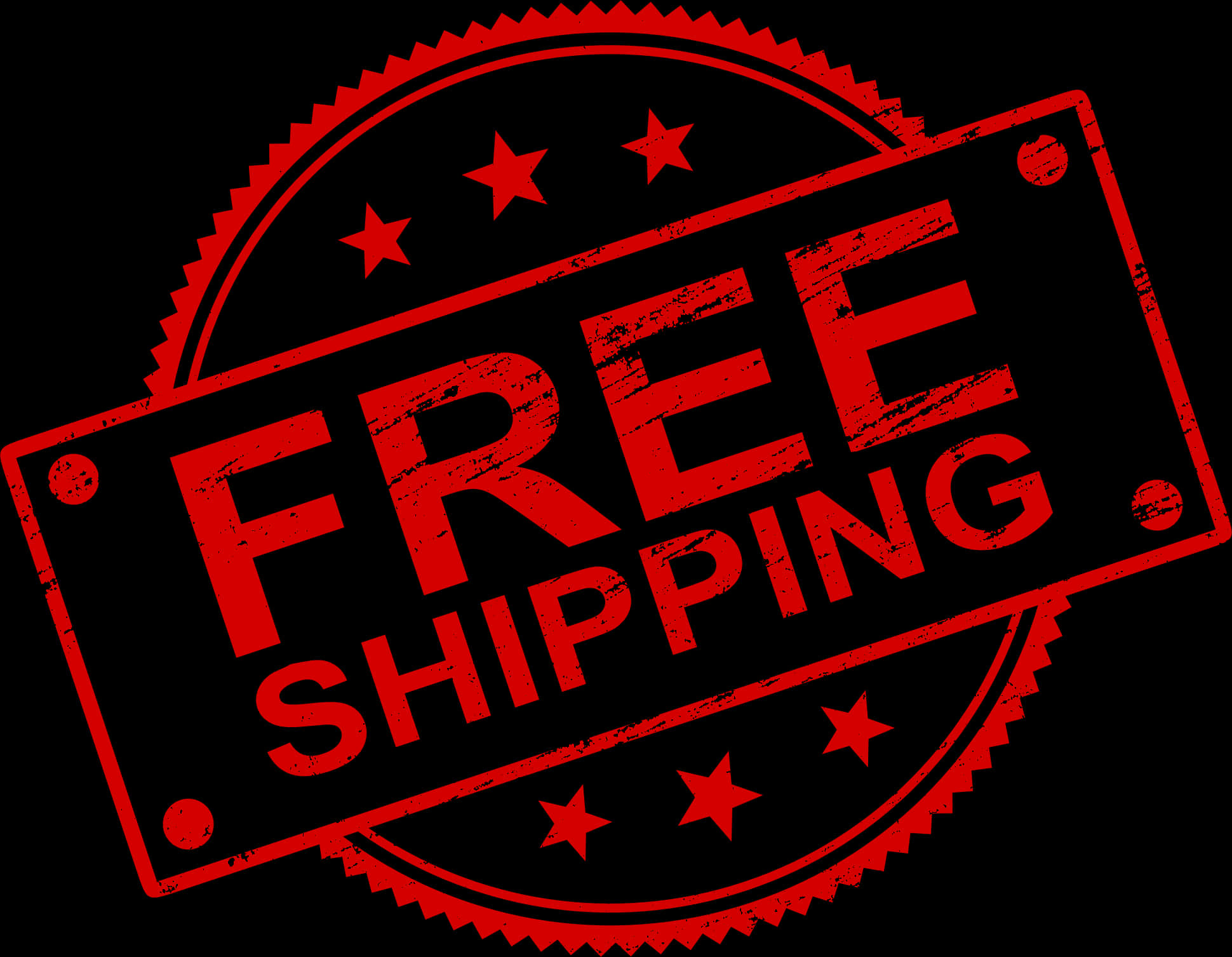 Free Shipping Stamp Graphic