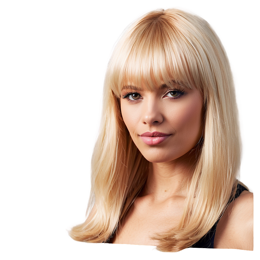 French Blonde Bangs Png Nsh