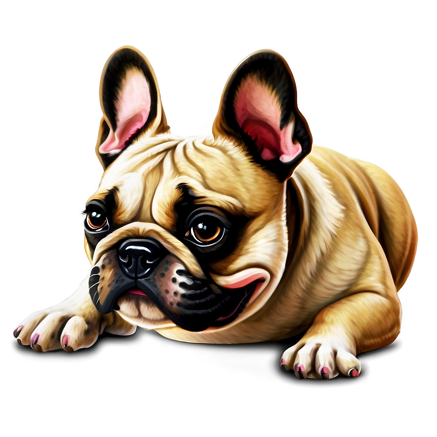 French Bulldog Cartoon Png Efd