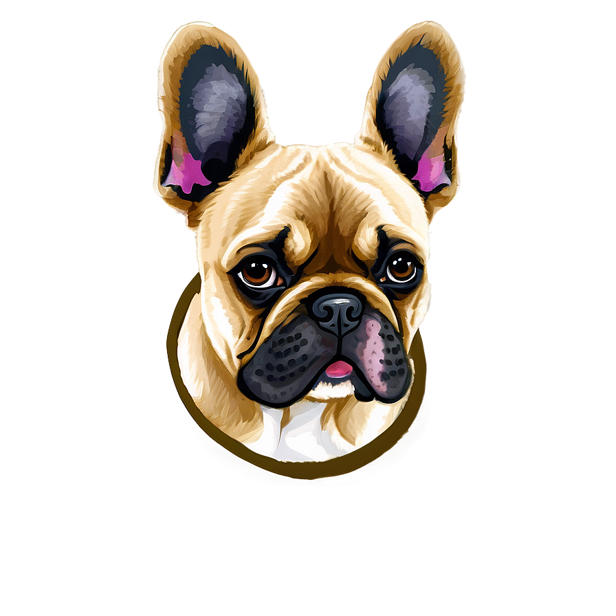 French Bulldog Head Png 24