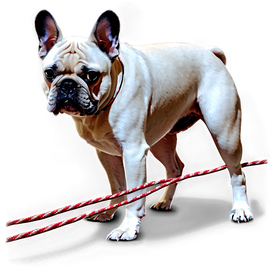 French Bulldog On Leash Png 06202024