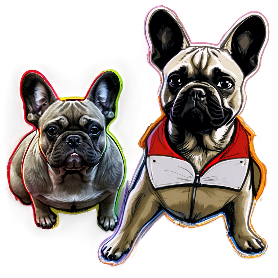 French Bulldog Sketch Png Icc