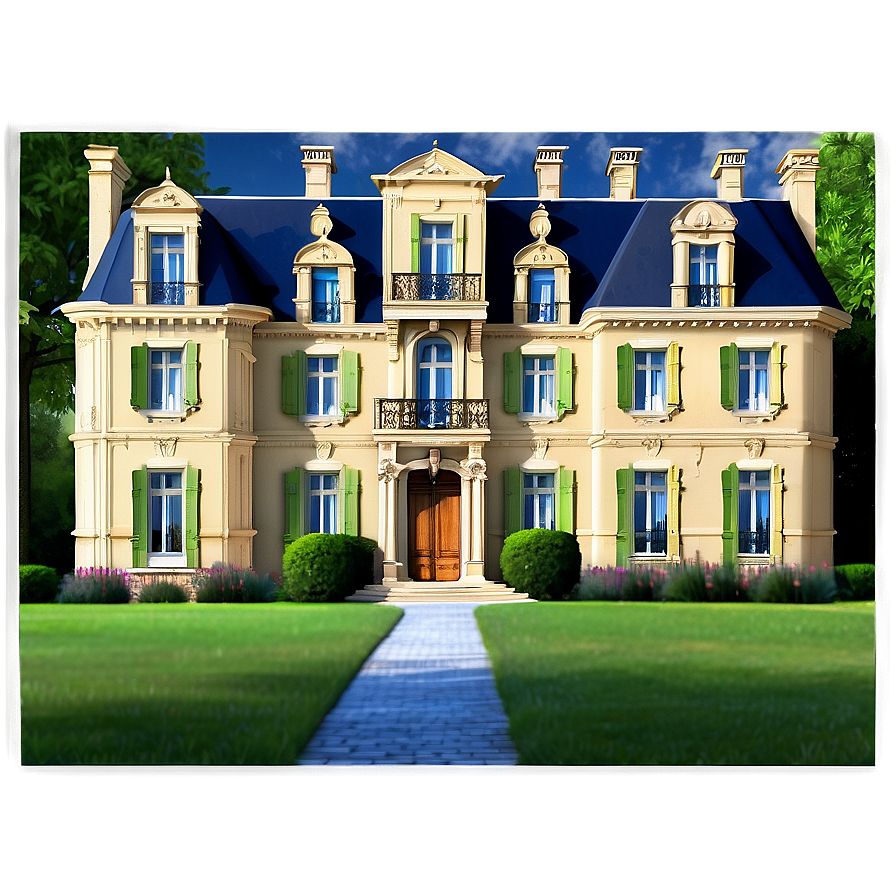 French Chateau Elegance Png 60