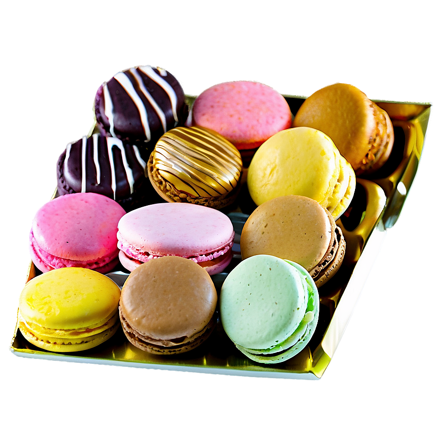 French Macarons Variety Png 06122024