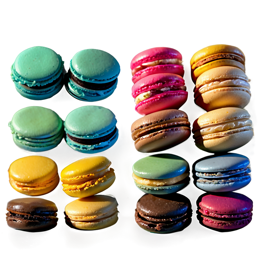 French Macarons Variety Png Pac