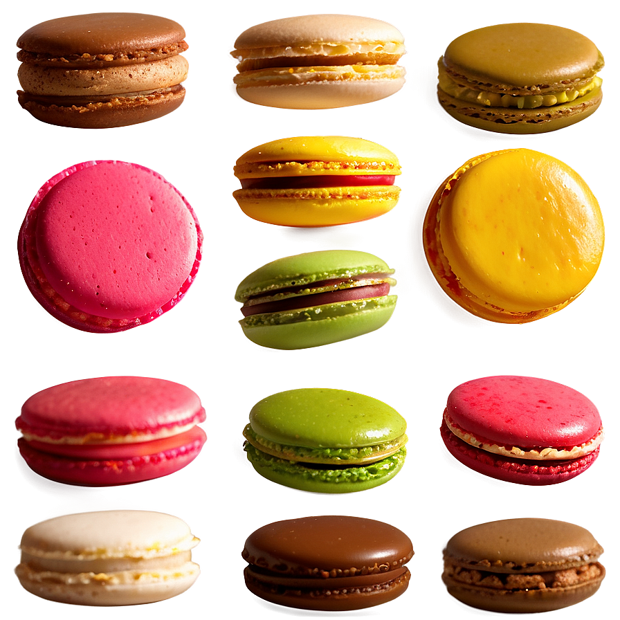 French Macarons Variety Png Uke