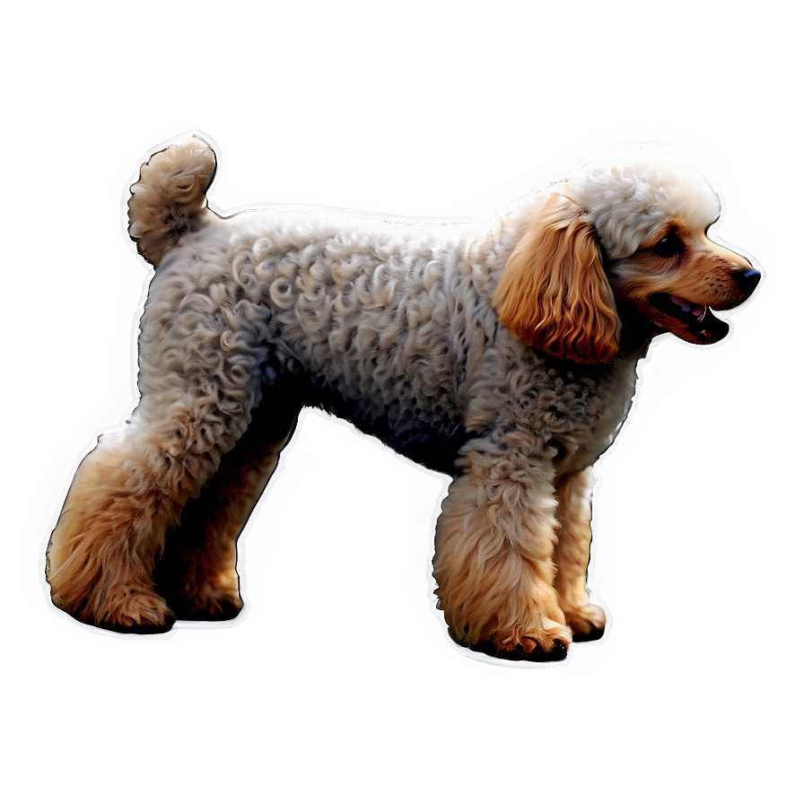 French Poodle Outline Png 06112024