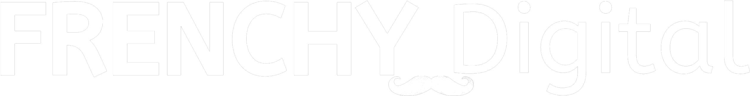 Frenchy Digital Logo With Moustache