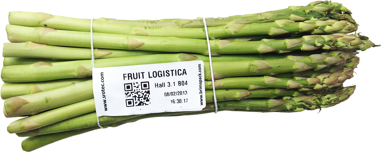 Fresh Asparagus Bundlewith Label