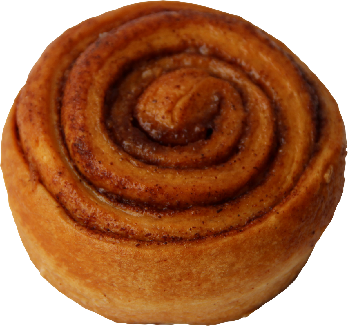 Fresh Baked Cinnamon Roll Isolated