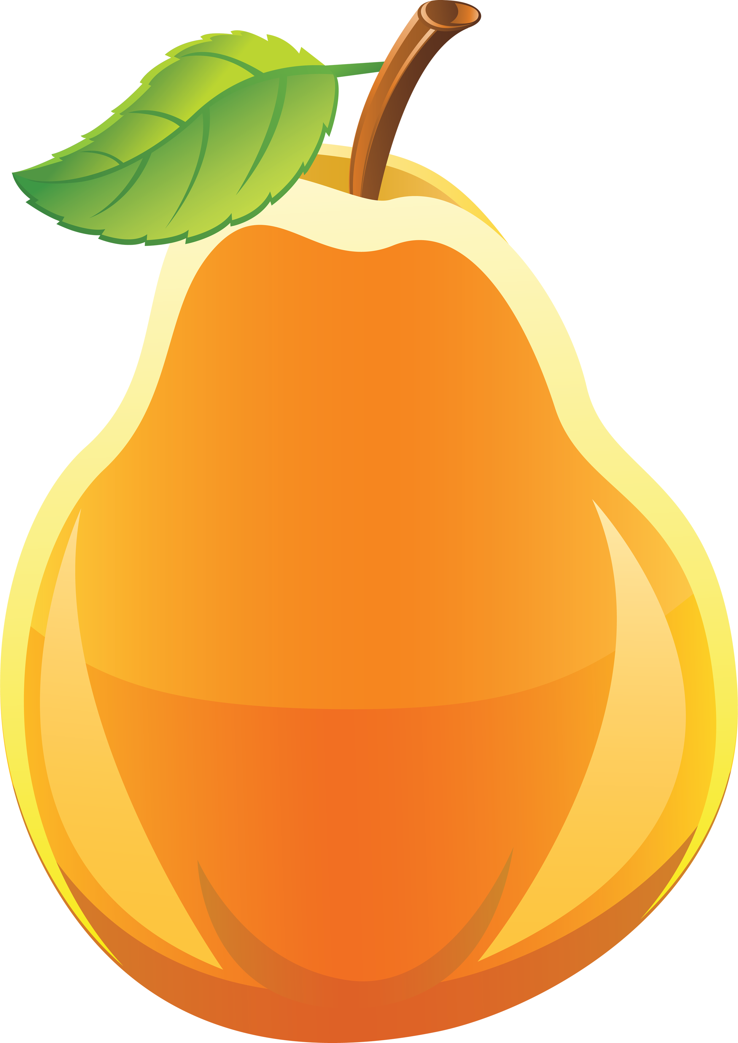 Fresh Cartoon Pear Illustration