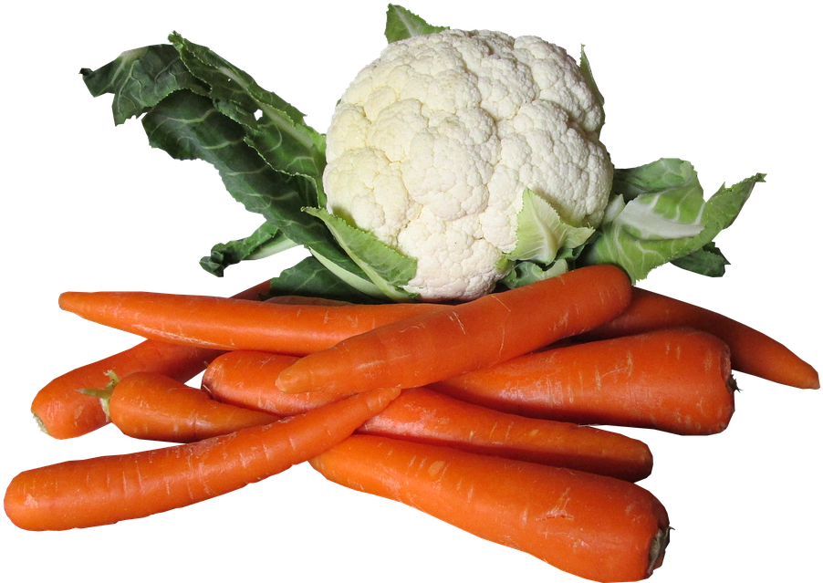 Fresh Cauliflowerand Carrots