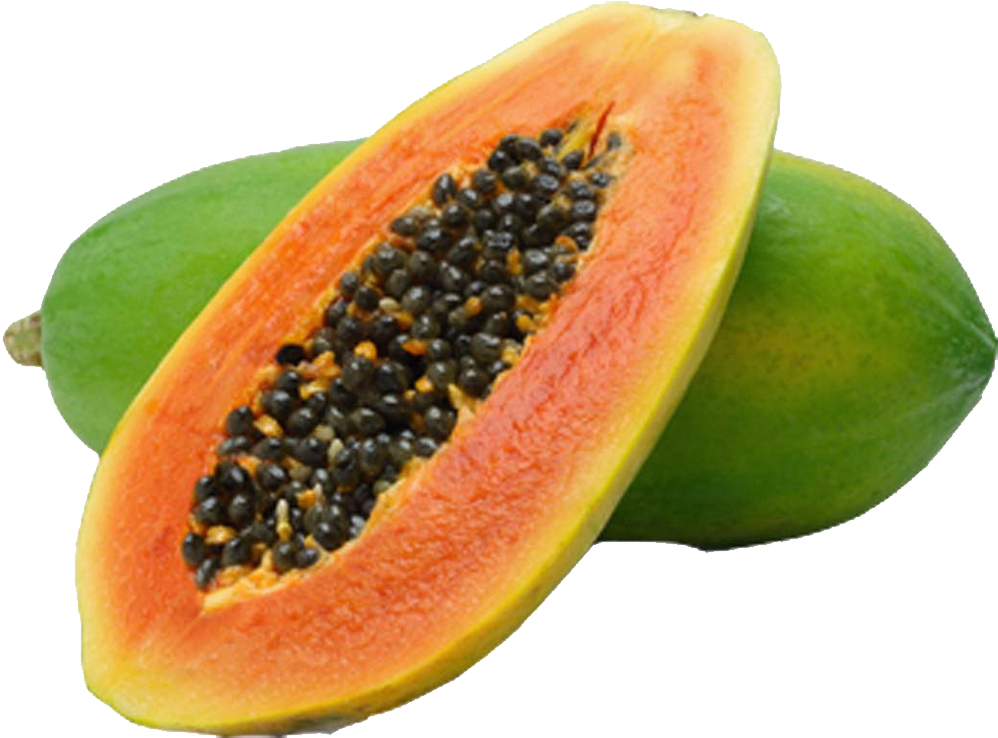 Fresh Cut Papaya Fruit