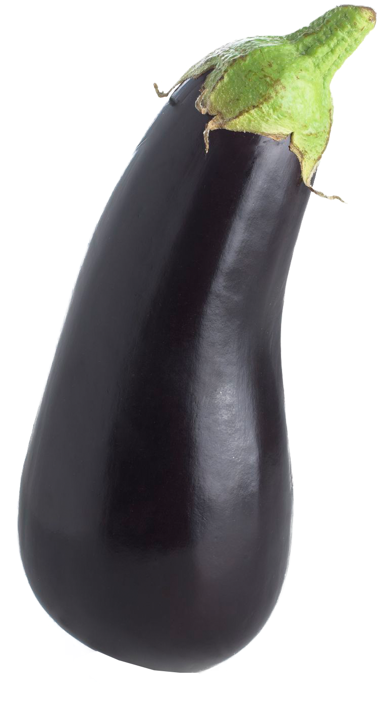 Fresh Eggplant Isolated Image