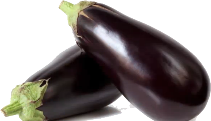 Fresh Eggplants Isolated