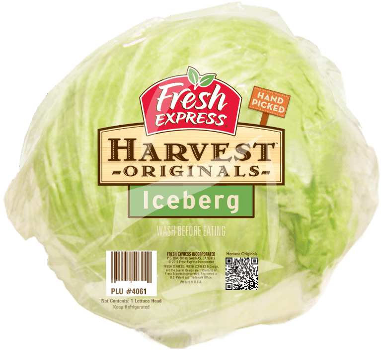 Fresh Express Iceberg Lettuce Packaging