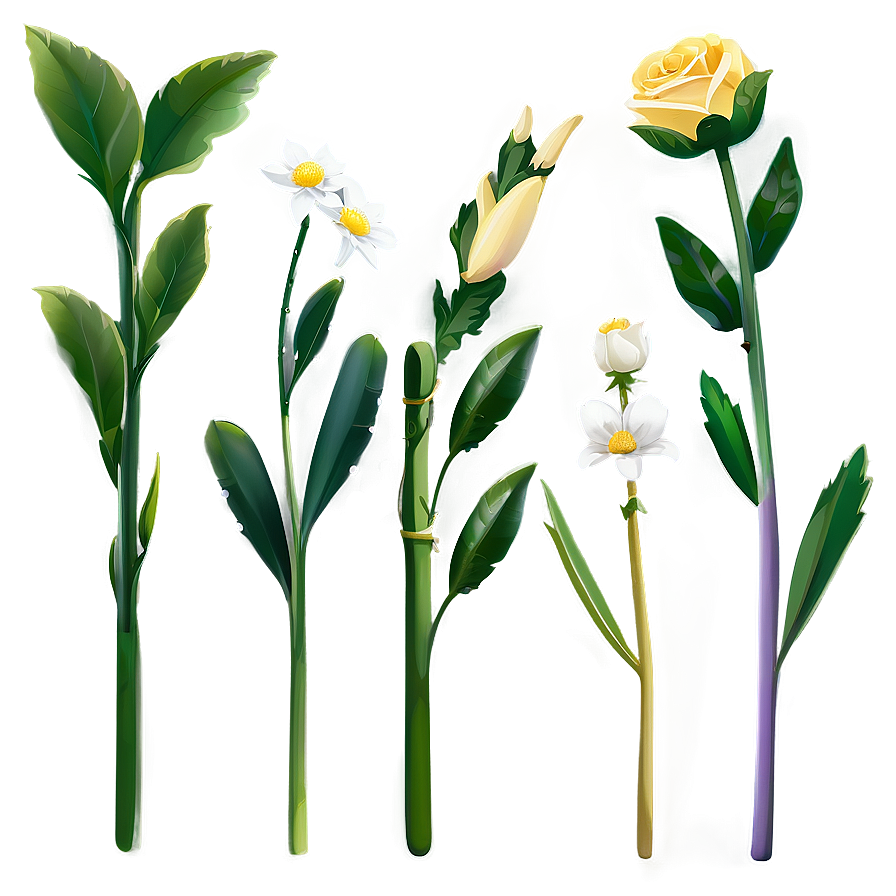 Fresh Flower Stem Png 58