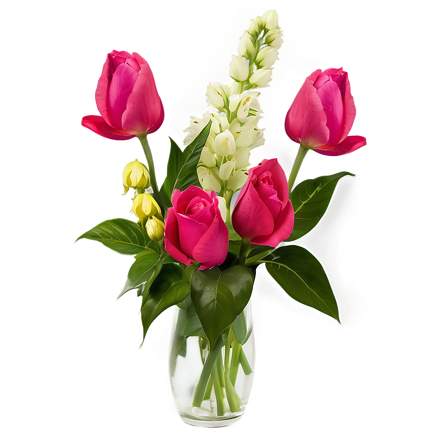 Fresh Flowers In Vase Png 93