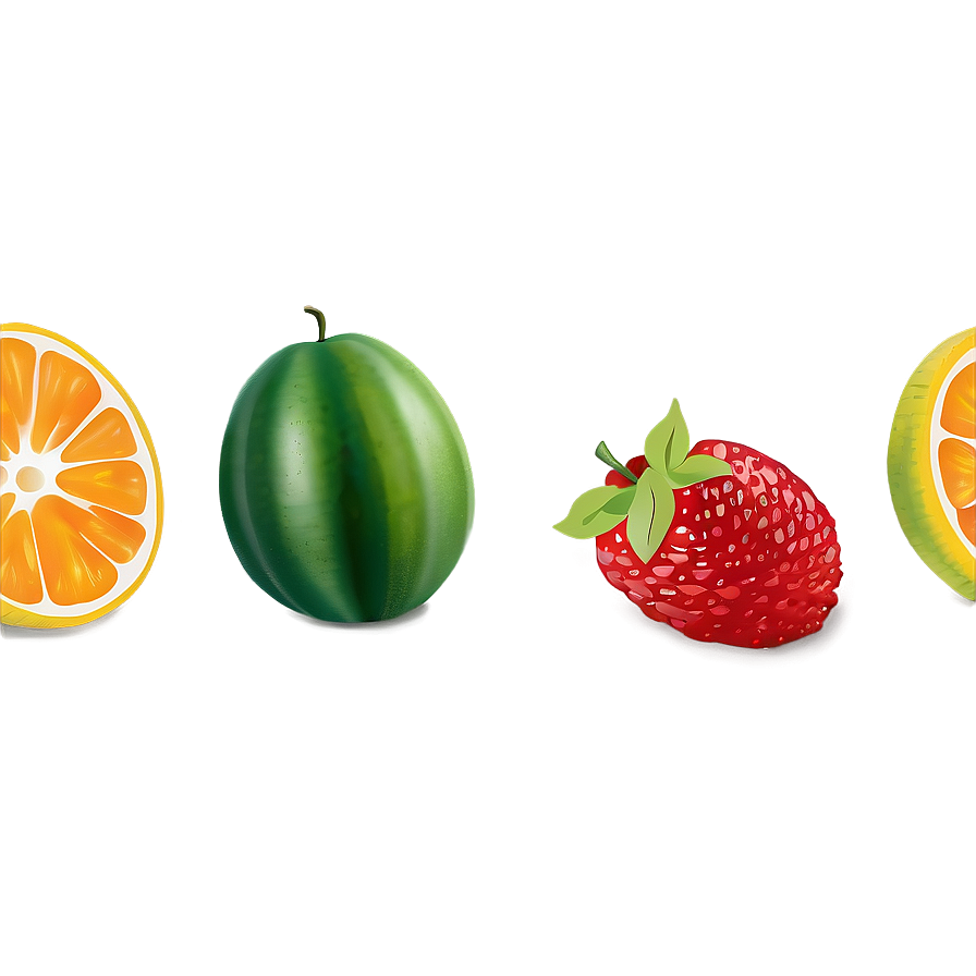 Fresh Fruit Basket Png Plf16