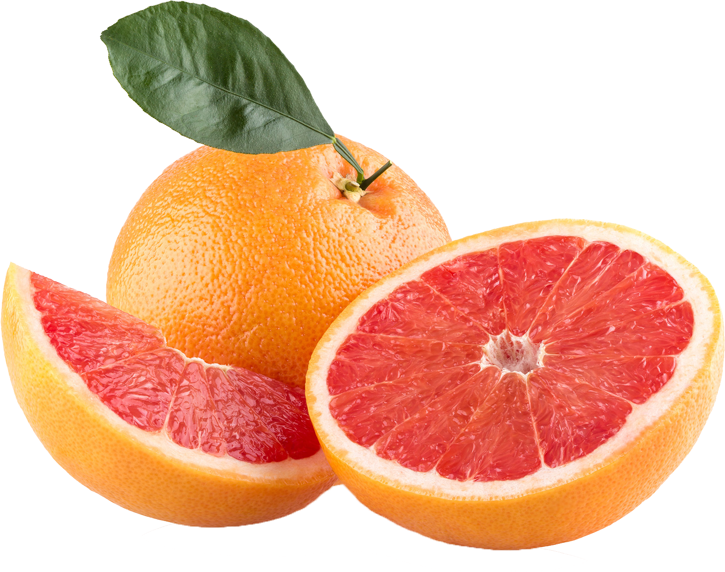 Fresh Grapefruit Slices Transparent Background