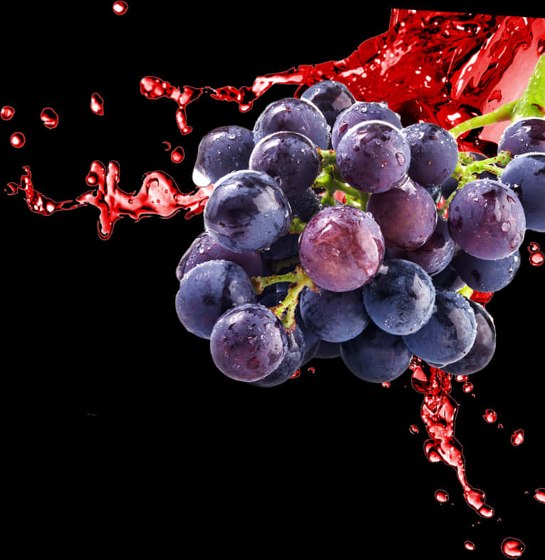 Fresh Grapes Juice Splash