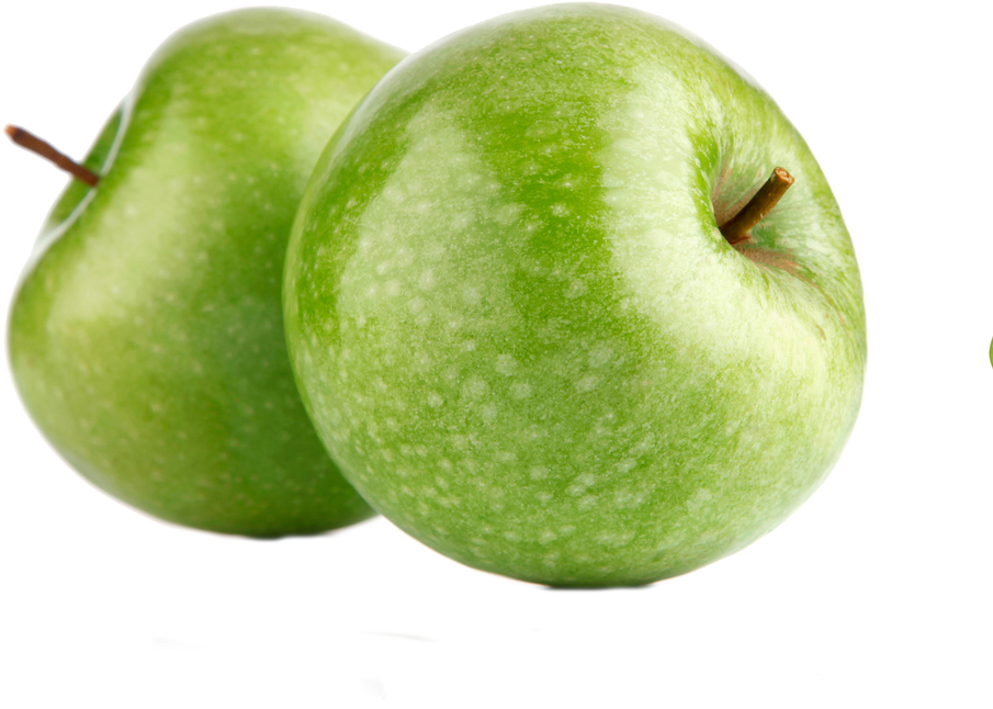 Fresh Green Apples Isolated