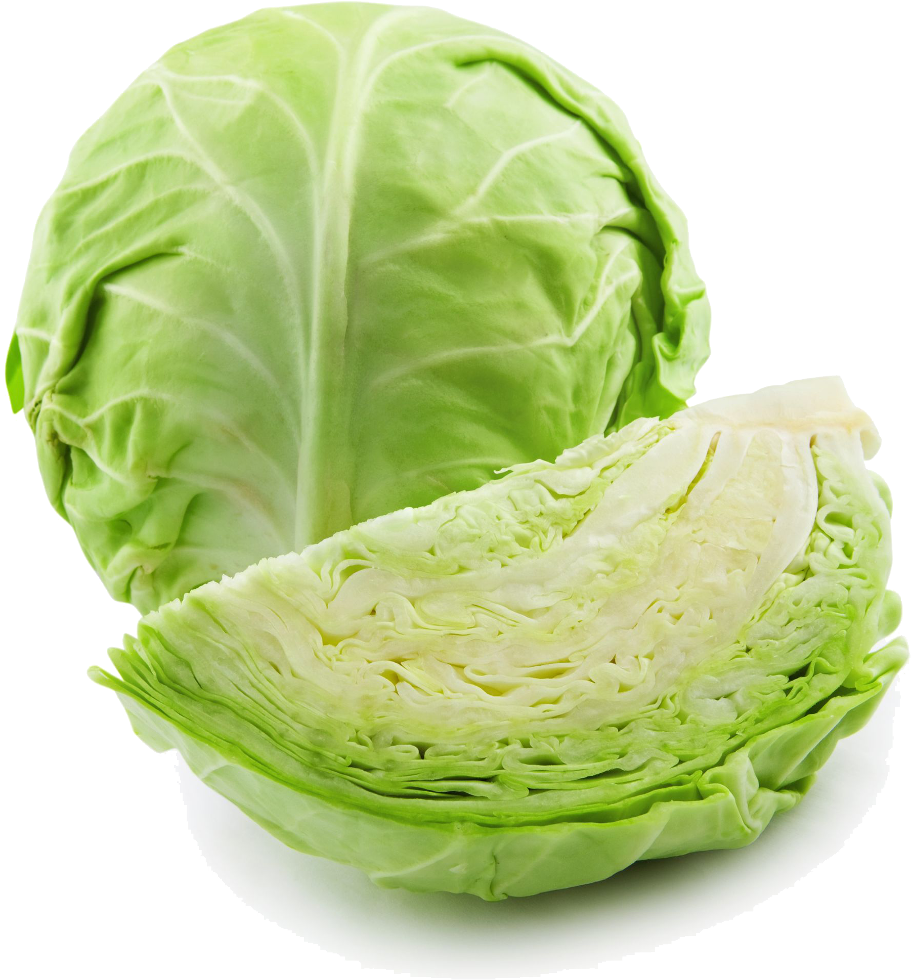 Fresh Green Cabbagewith Cut Section.png