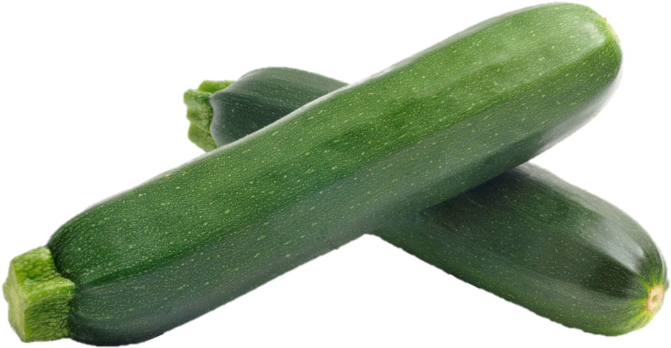 Fresh Green Zucchini Crossed