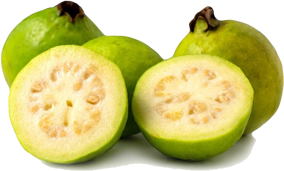 Fresh Guava Fruit Cutand Whole