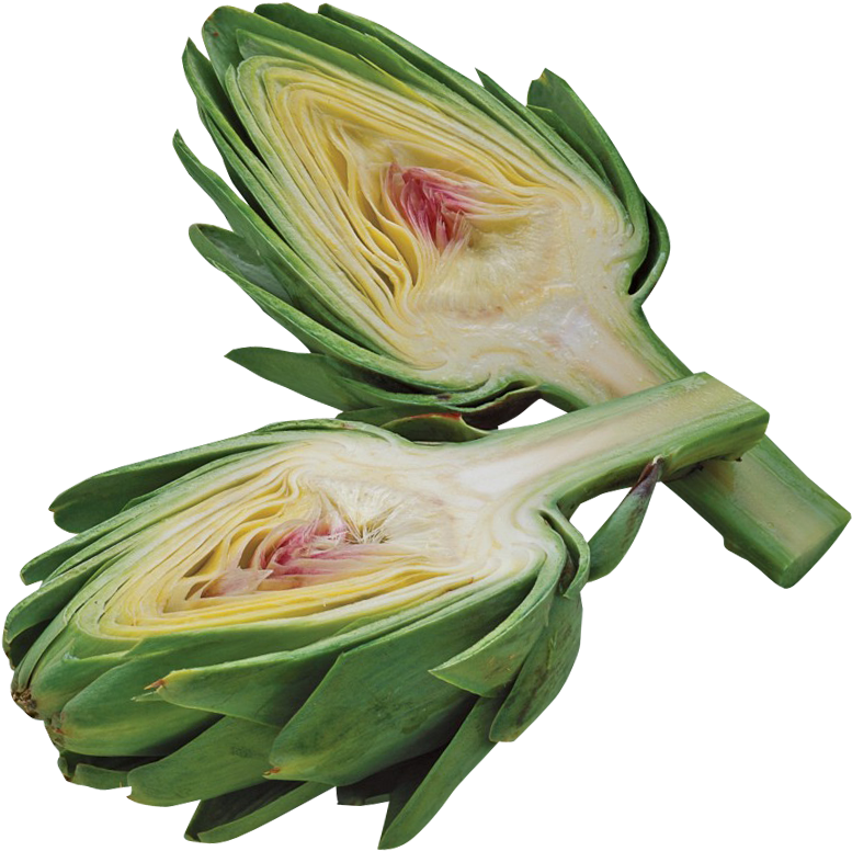 Fresh Halved Artichoke Transparent Background