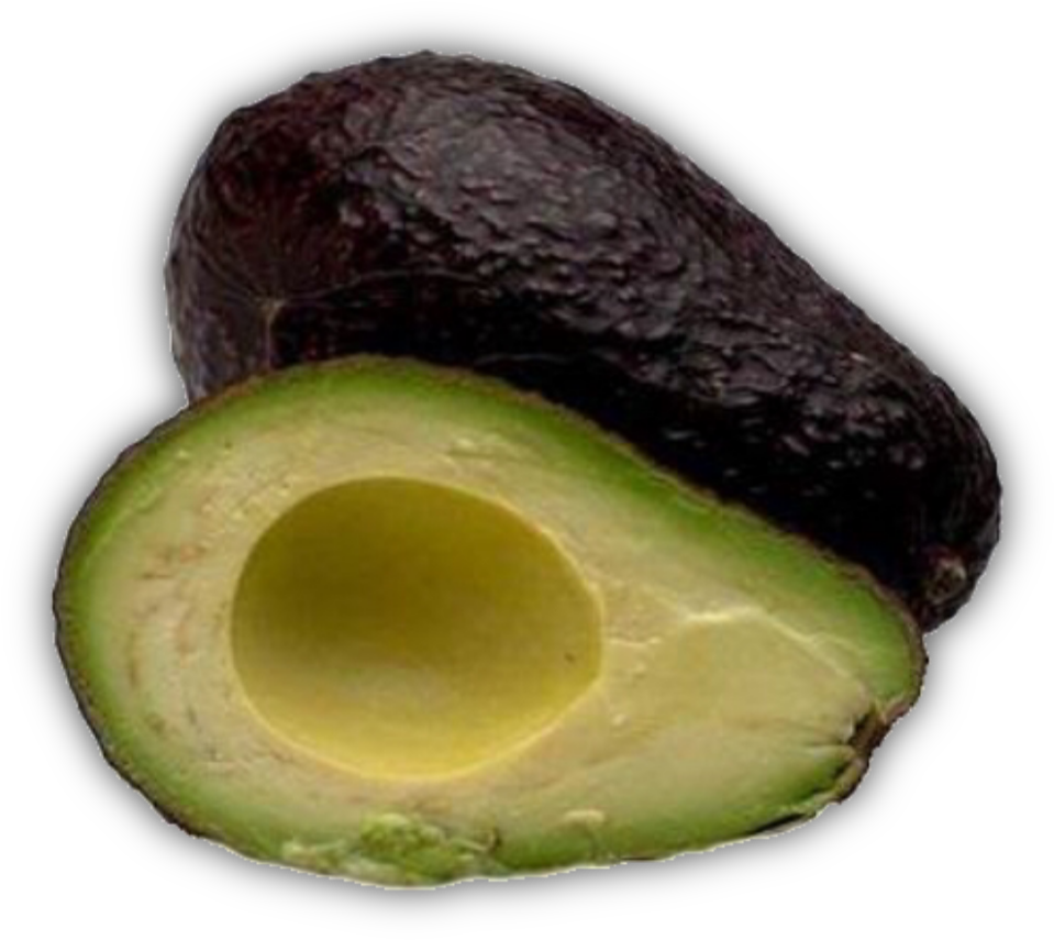 Fresh Halved Avocado