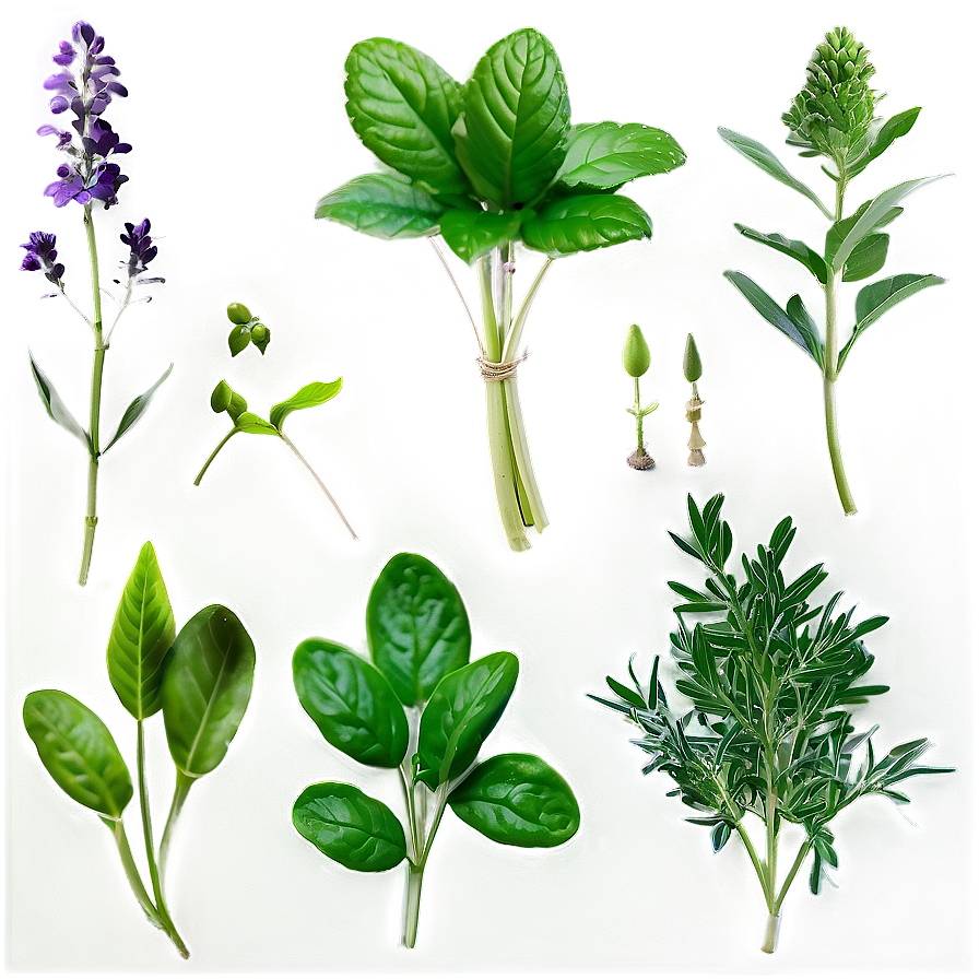 Fresh Herb Collection Png 17