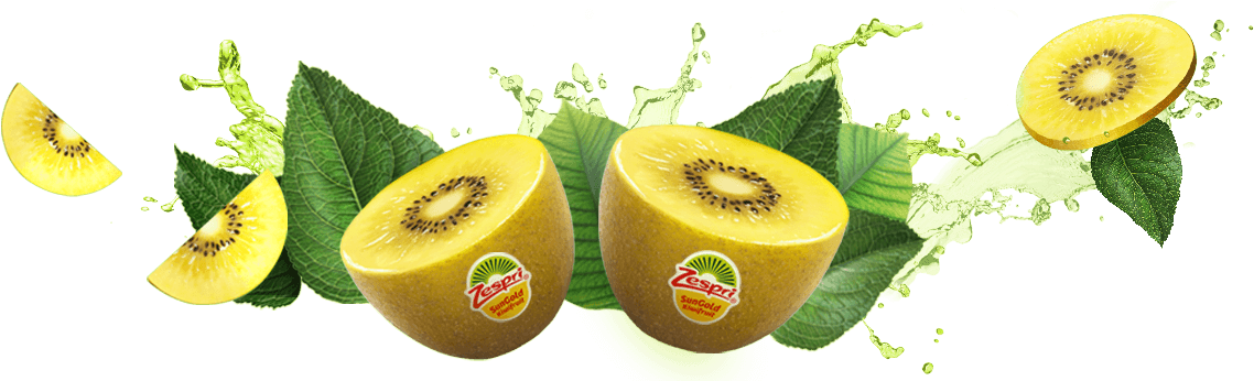 Fresh Kiwi Splash Green Background