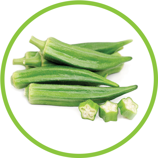 Fresh Okra Podsand Slices