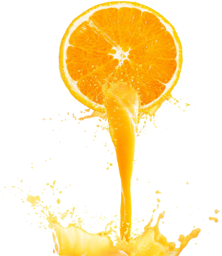 Fresh Orange Juice Splash