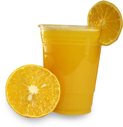 Fresh Orange Juicein Cup