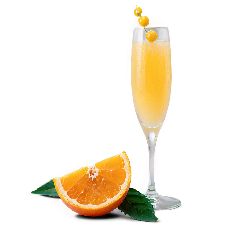 Fresh Orange Mimosa Cocktail Png 06212024