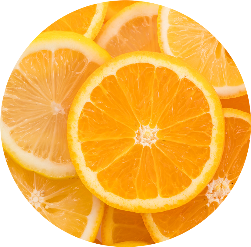 Fresh Orange Slices Background