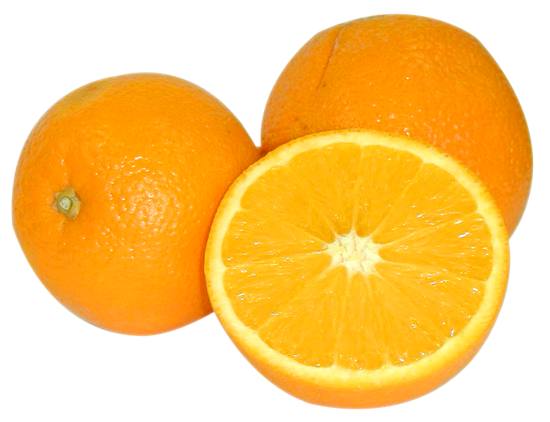 Fresh Oranges Slicedand Whole