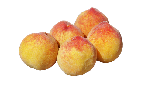 Fresh Peaches Black Background