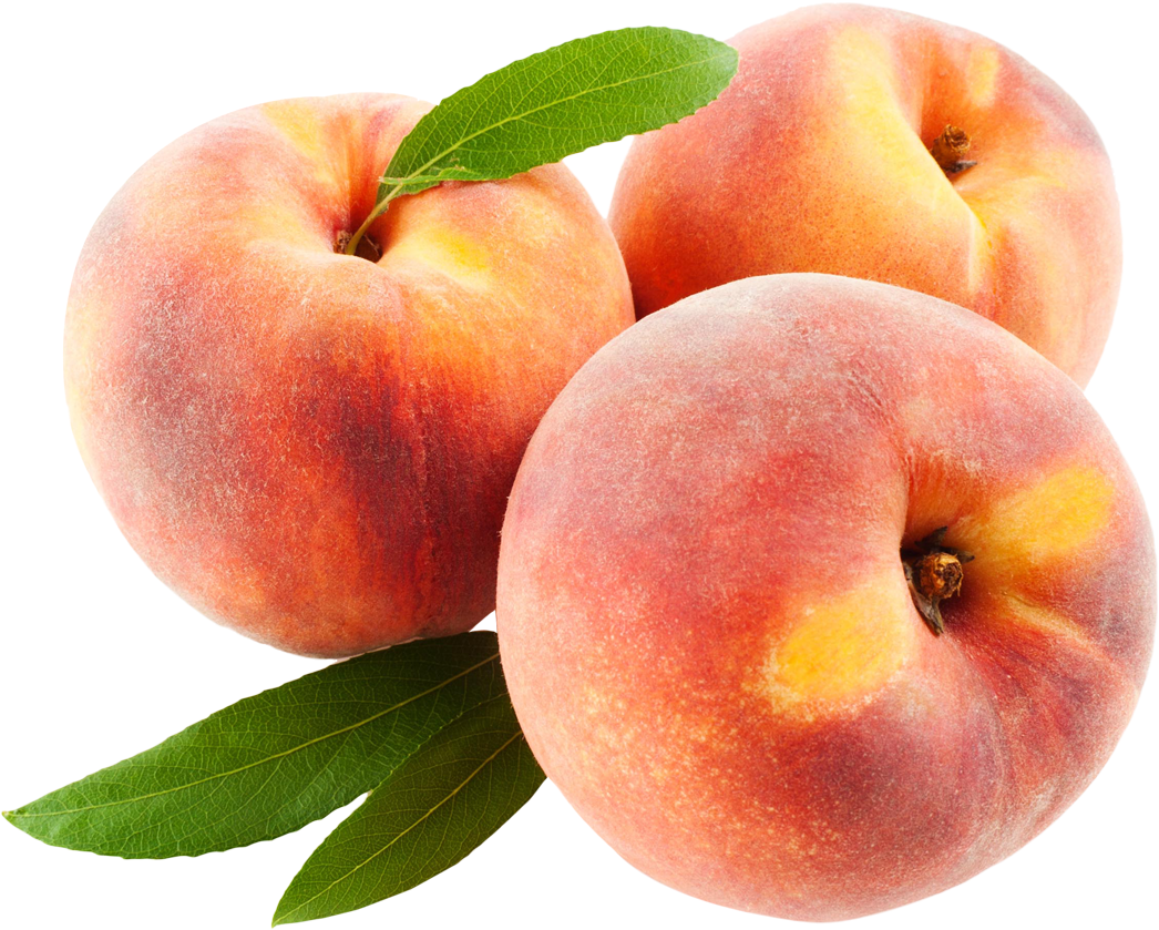 Fresh Peacheswith Leaf.png