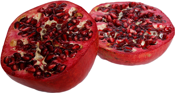 Fresh Pomegranate Halves.png