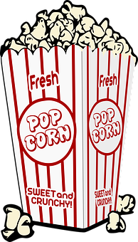 Fresh Popcorn Bucket Illustration