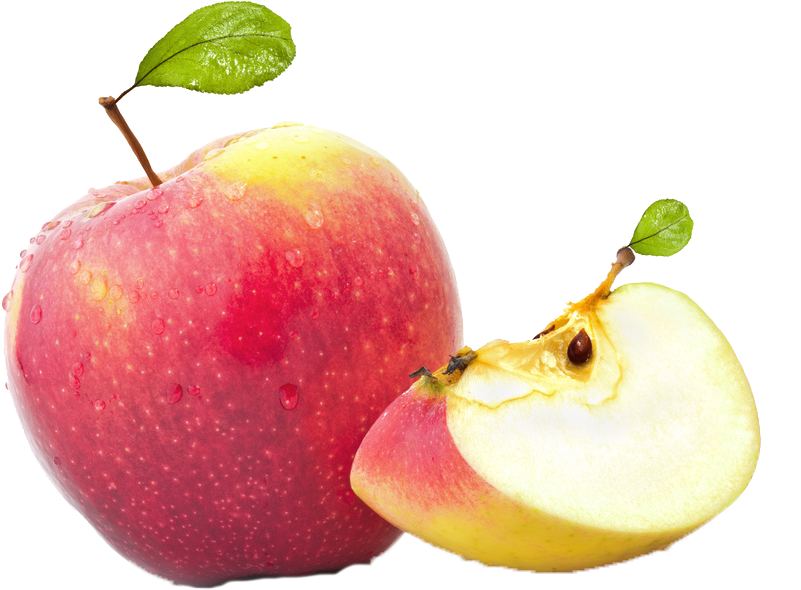 Fresh Red Appleand Slice.png