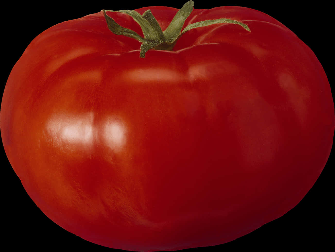 Fresh Red Tomato Black Background.jpg