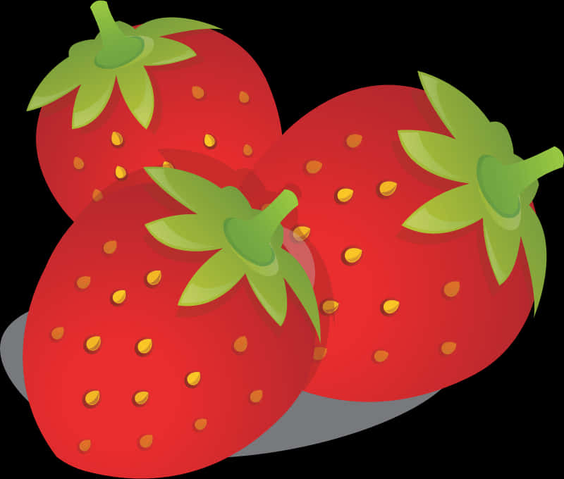 Fresh Strawberries Illustration